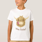 Gepersonaliseerde We Hamish Highland Cow T-shirt (Voorkant)
