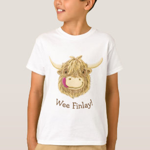Gepersonaliseerde We Hamish Highland Cow T-shirt