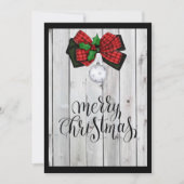 Gepersonaliseerde Weathered Kerstkaart (Voorkant)