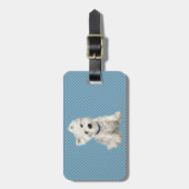 Gepersonaliseerde website bagagelabel (Voorkant verticaal)