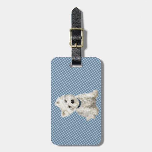 Gepersonaliseerde website bagagelabel (Voorkant verticaal)