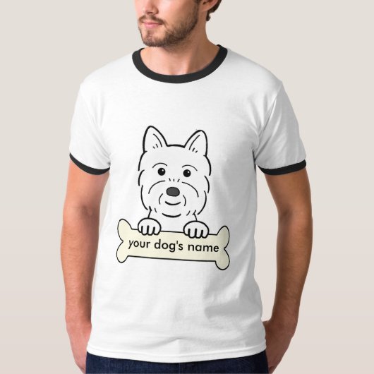 Gepersonaliseerde website t-shirt (Voorkant)