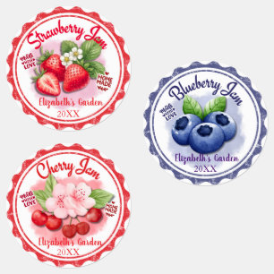 Gepersonaliseerde weckpot waterdichte etiketten labels