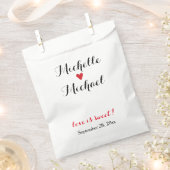 Gepersonaliseerde Weddenschap Popcorn of Snoep Bar Bedankzakje (Geknipt)