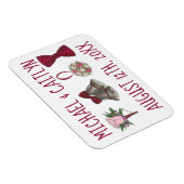 Gepersonaliseerde weddenschappen met bloemen Bowti Magneet (Rechterzijde)