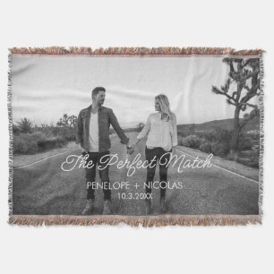 Gepersonaliseerde Wedding Blanket Custom Photo Gif Deken