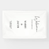 Gepersonaliseerde Wedding Decor repetitie Party We Spandoek (Horizontaal)