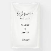 Gepersonaliseerde Wedding Decor repetitie Party We Spandoek (Verticaal)