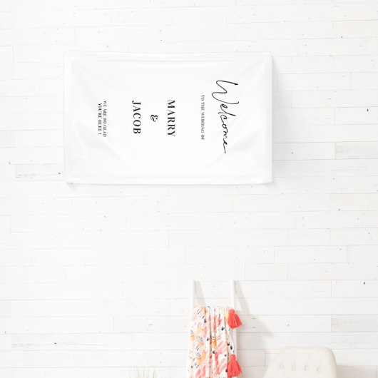 Gepersonaliseerde Wedding Decor repetitie Party We Spandoek (Insitu)