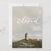 Gepersonaliseerde Wedding Elopement Aankondiging K (Voorkant)