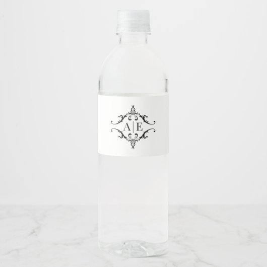 Gepersonaliseerde Wedding & Event Favoriet Wraps Waterfles Etiket (Voorkant)