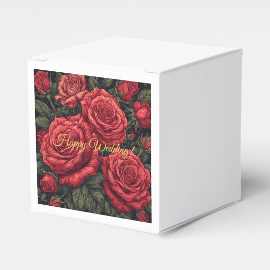 Gepersonaliseerde Wedding Favoriet Boxen – Bloemon Bedankdoosjes (Voorkant Zijde)