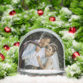 Gepersonaliseerde Wedding Snow Wereldbol met uw fo Sneeuwbol (Kerstmis)