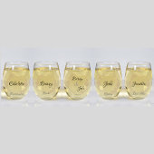 Gepersonaliseerde Wedding Stemless Wine Glass Wijnglas Zonder Voet