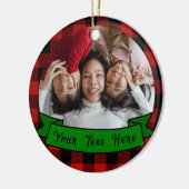 Gepersonaliseerde wedstrijd voor de fototekst keramisch ornament (Links)