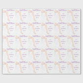 Gepersonaliseerde weduwenkorrel van Glamor Cadeaupapier (Vlak)