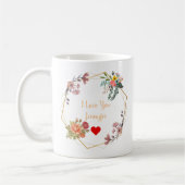 Gepersonaliseerde weduwschap Gift Love Koffiemok (Links)