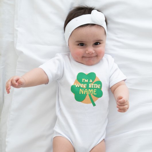 Gepersonaliseerde Wee Little Irish Romper