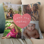 Gepersonaliseerde weergave van het hart Blush roze Kussen<br><div class="desc">Gepersonaliseerde weergave van het hart Blush roze Gift Beste mama ooit</div>