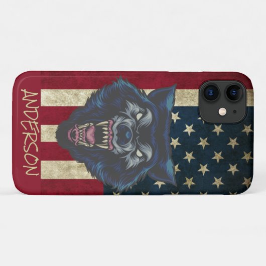 Gepersonaliseerde weerwolf Case-Mate iPhone case (Achterkant (horizontaal))