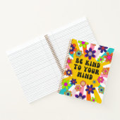 Gepersonaliseerde "Wees aardig voor je geest" Flor Notitieboek (Binnen)