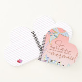 Gepersonaliseerde "Wees een zeemeermin" Pastel Gli Notitieboek (Binnen)