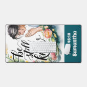 Gepersonaliseerde Wees stil en ken Christelijke vr Bureaumat (Keyboard & Muis)