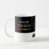 Gepersonaliseerde WEET ZELF de Zwarte Geschiedenis Koffiemok (Links)