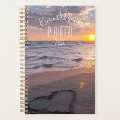 Gepersonaliseerde Wekelijkse, Maandelijkse Sunset  Planner (Voorkant)