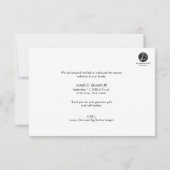 Gepersonaliseerde Welkom Baby Dank u Fotocollage Kaart (Achterkant)