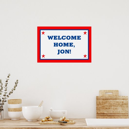 Gepersonaliseerde Welkom Home Poster (Keuken)