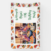 Gepersonaliseerde welkom Sushi thema verjaardag Spandoek (Verticaal)