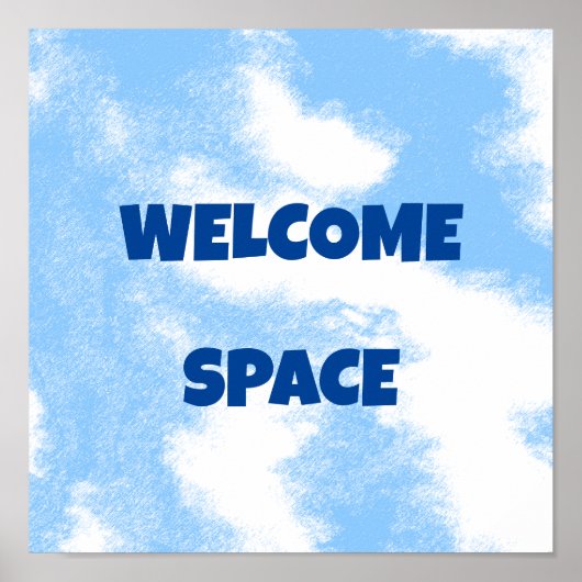 gepersonaliseerde welkomstruimte poster (Voorkant)