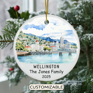 Gepersonaliseerde Wellington Ornament, Nieuw-Zeela Keramisch Ornament
