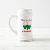 Gepersonaliseerde Welsh Kiss Ik ben Gunter Bierpul (Links)