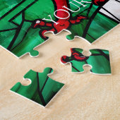 Gepersonaliseerde Welsh Red Dragon Designer Legpuz Legpuzzel (Zijkant)