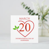 Gepersonaliseerde wensen Internationale Dag van Ge Feestdagenkaart (Staand voorkant)