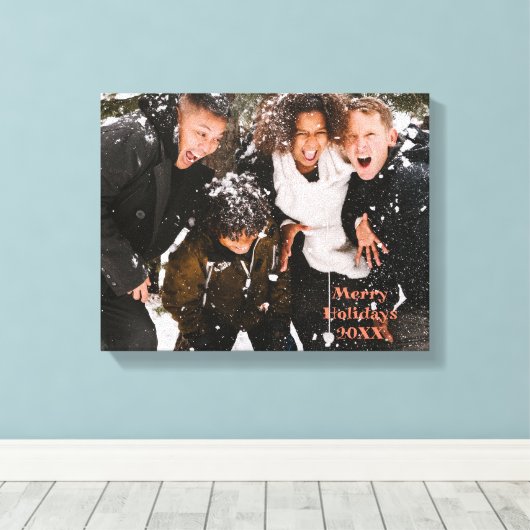 Gepersonaliseerde wensen u het beste in 20XX Canvas Afdruk (Insitu (Houten vloer))