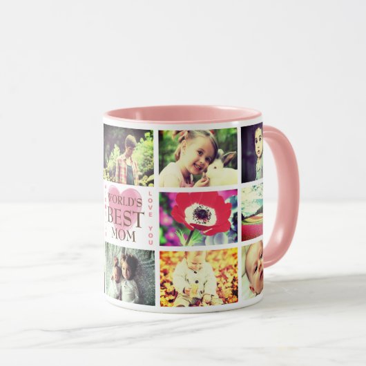 Gepersonaliseerde wereld het beste wat ik van je h mok (Voorkant rechts)