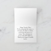 Gepersonaliseerde Wereld Leraren Dag Kaart (Binnen)