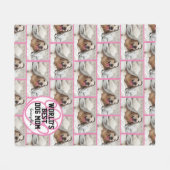 Gepersonaliseerde Werelden Beste Hond Mam Foto Fleece Deken (Voorkant (Horizontaal))