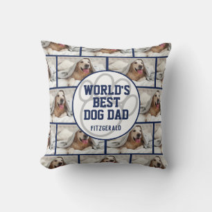 Gepersonaliseerde Werelden Beste Hond Papa Foto Kussen