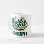 Gepersonaliseerde werelden Beste opa Gift Koffiemok (Voorkant links)