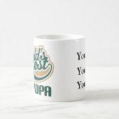 Gepersonaliseerde werelden Beste opa Gift Koffiemok (Center)