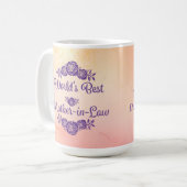 Gepersonaliseerde werelden Beste schoonmoeder Koffiemok (Voorkant links)