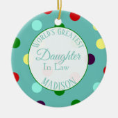 Gepersonaliseerde werelden De grootste dochter in  Keramisch Ornament (Voorkant)