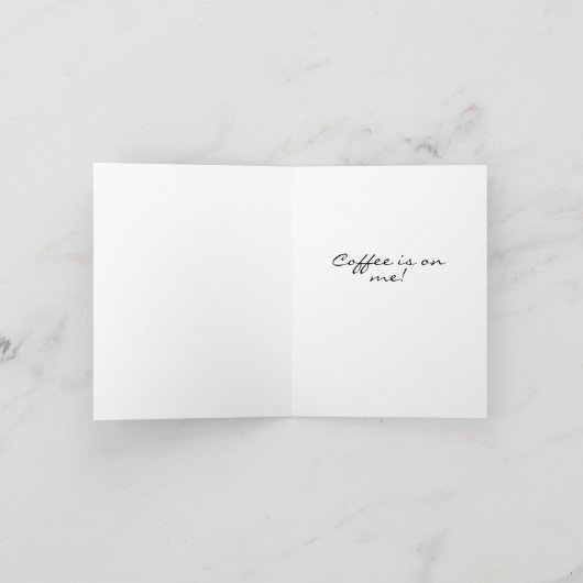 Gepersonaliseerde wereld's beste leraar Gift Coffe Kaart (Binnen)