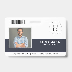 Gepersonaliseerde Werknemers Foto ID Bedrijfsbevei Badge