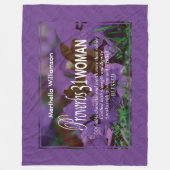 Gepersonaliseerde werkwoorden 31 Vrouw Fleece Deken (Voorkant)