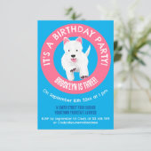 Gepersonaliseerde West Highland terrier verjaardag Kaart (Staand voorkant)